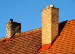 Chimneys with blue sky
