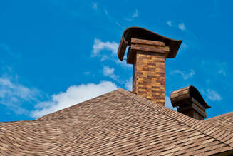 Two Chimneys over the roof
