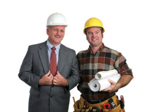 A engineer and a contractor together
